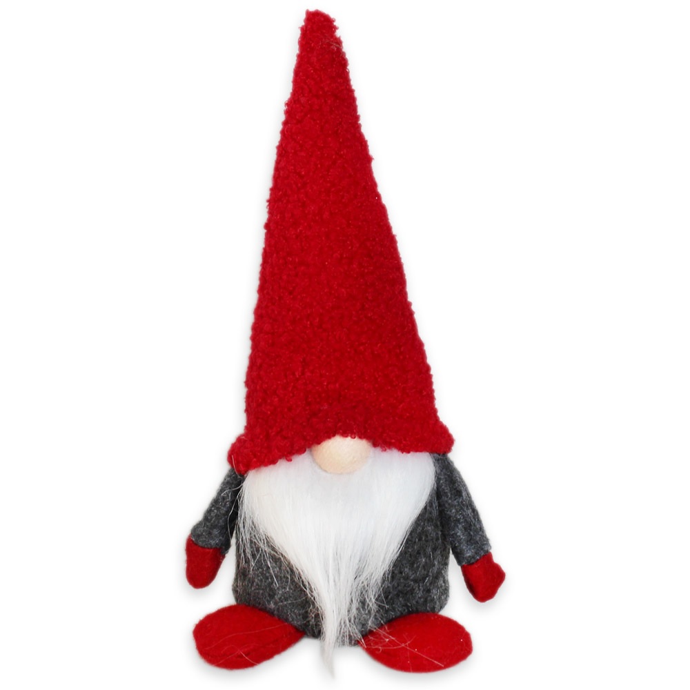 Skřítek textil 28cm červená